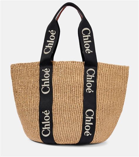 chloe large woody basket|chloe mini woody tote bag.